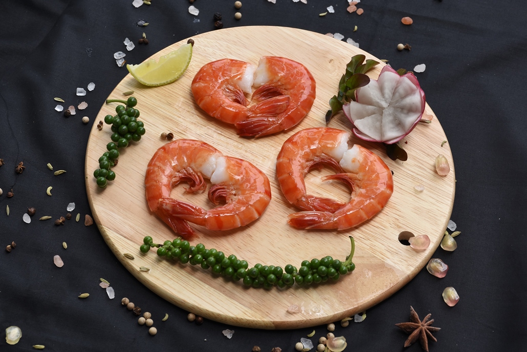 Steamed Headless Tiger Shrimp IQF