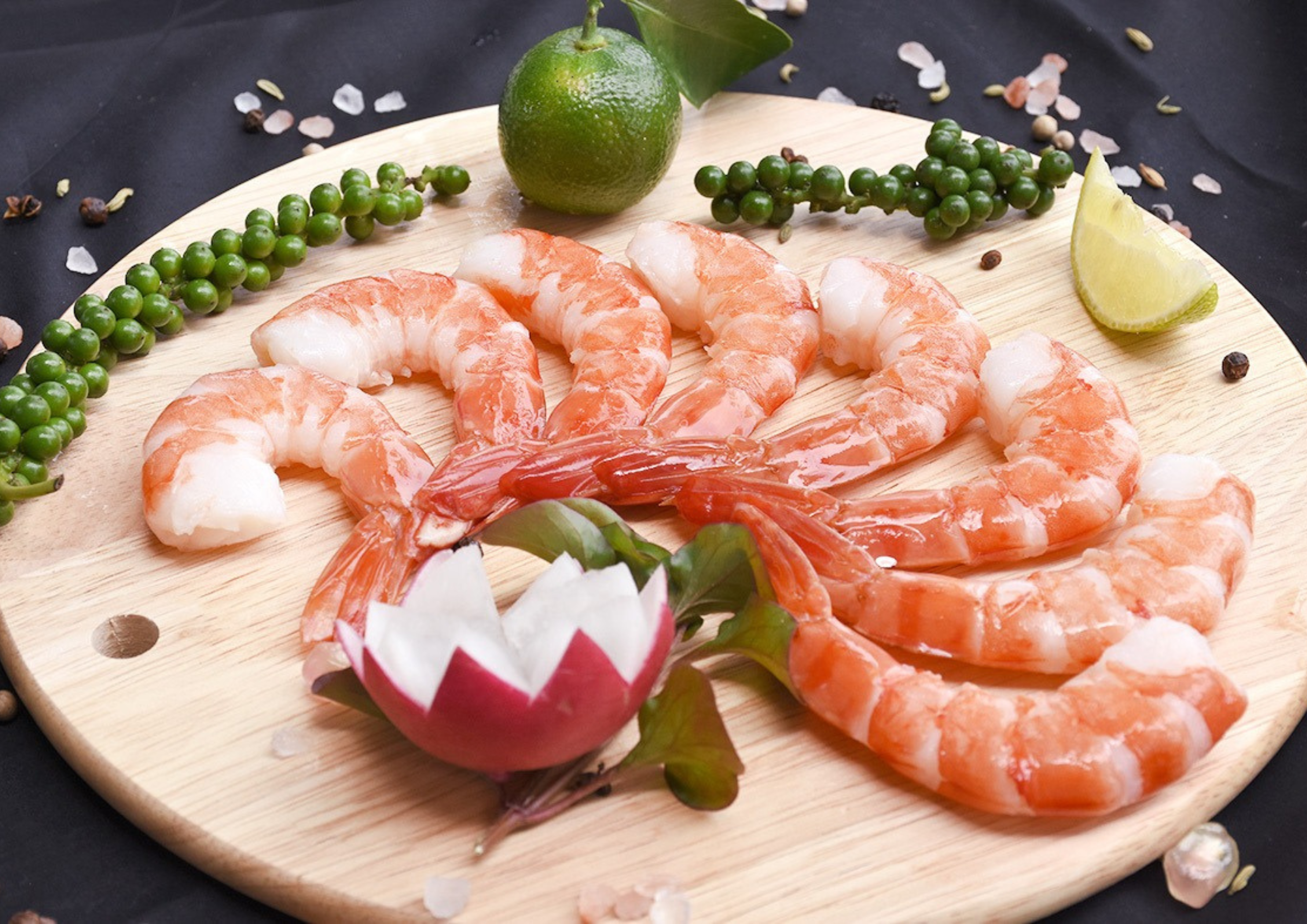 COOKED BLACK TIGER SHRIMP PDTO - COOKED THEN PEELED FROZEN