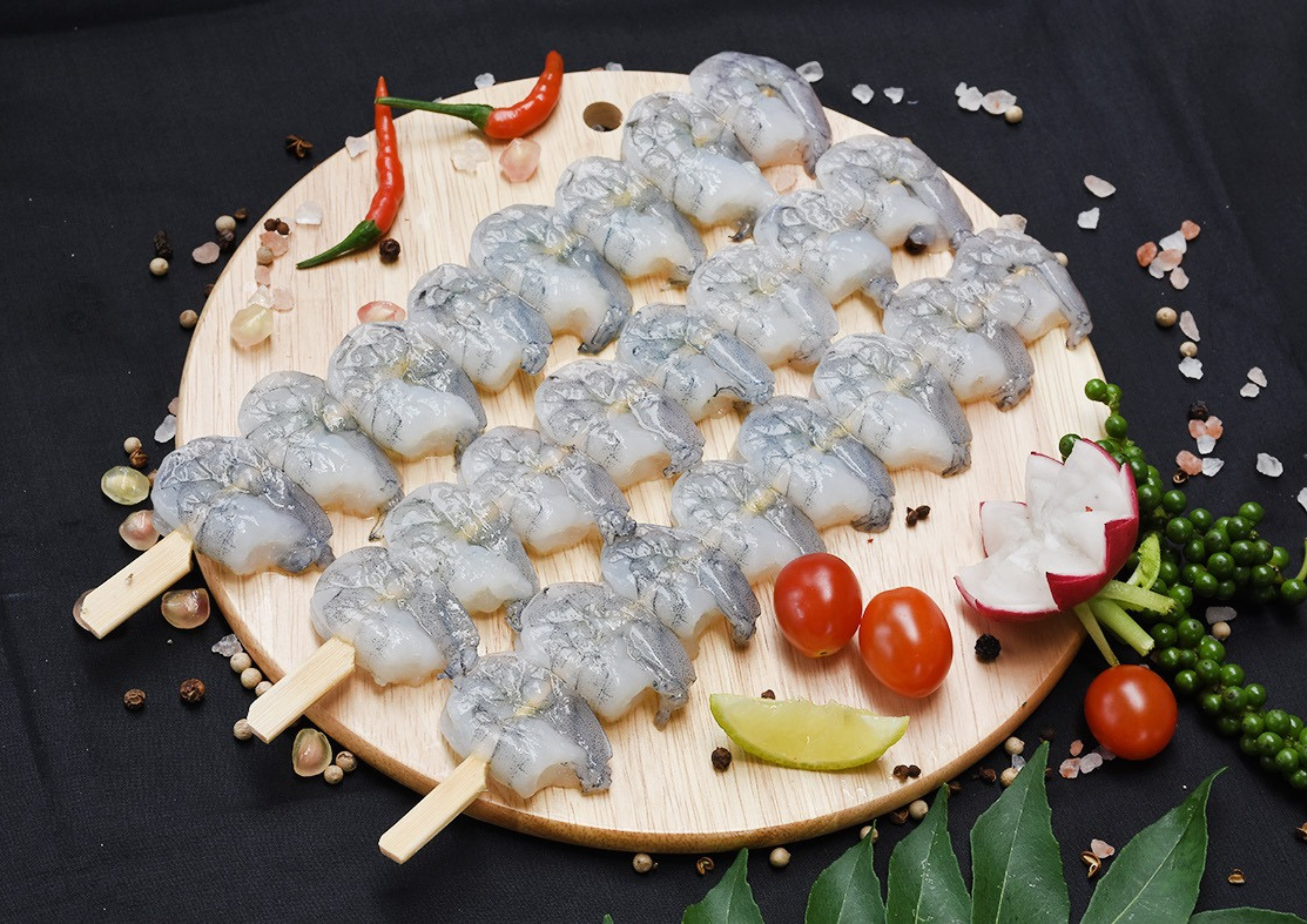 RAW VANNAMEI SHRIMP PD DOUBLE SKEWER FROZEN